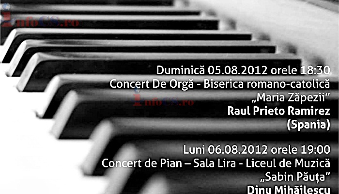 EVENIMENT – Concerte de orgă și pian de înaltă ținută la Reșița
