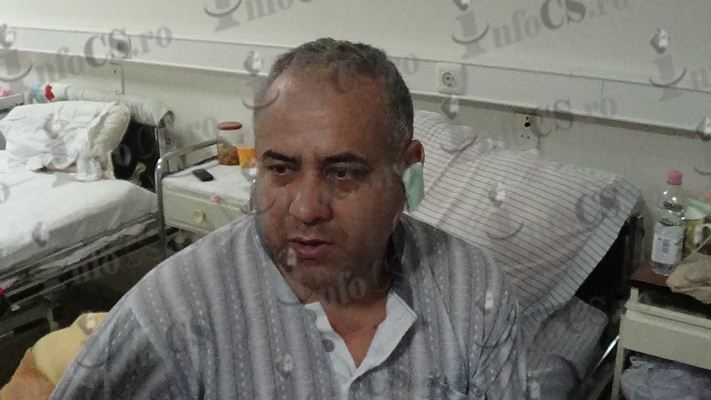 VIDEO Viață de sinistrat accidentat în urma exploziei, pe un pat de spital