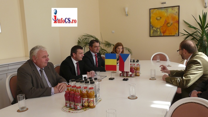 Intâlnire comună cu ambasadorul Cehiei la sediul Consiliului Județean Caraș-Severin