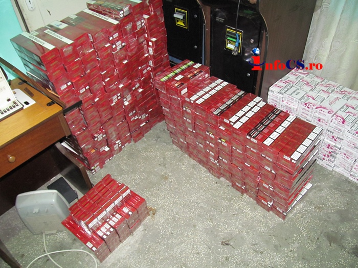 S-au încheiat cele 19 percheziţii, cca 5000 de pachete de țigări confiscate