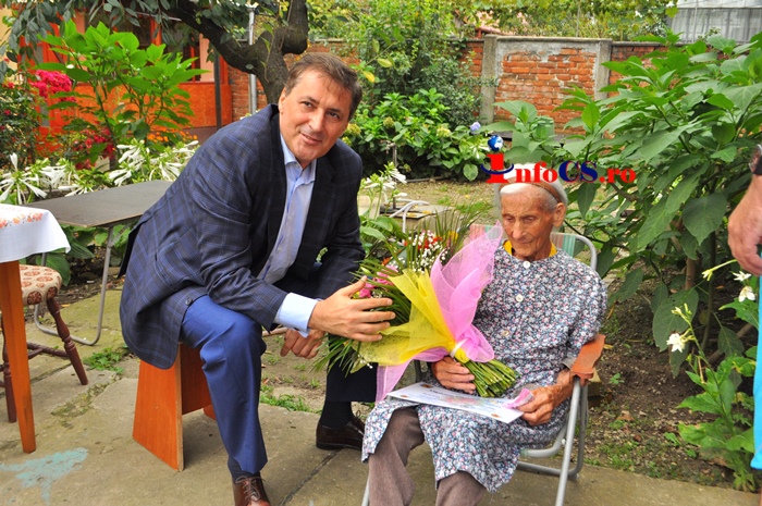 VIDEO Cel mai în vârstă locuitor al Banatului este tanti Marghit din Caransebeș – 108 ani