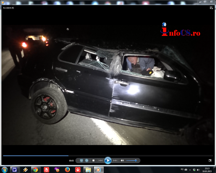VIDEO Accident spectaculos și păgubos la Moniom cu autoturism făcut praf