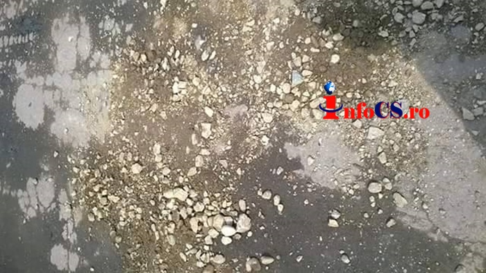 VIDEO Domnului primar, cu dragoste: Marea asfaltare cu pietroaie din Lapușnicul Mare