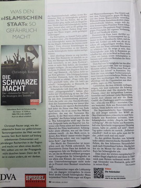 Scandalul Schweighofer izbucnește – ”Der Spiegel” scrie despre mlaștina ilegalităților companiei austriece