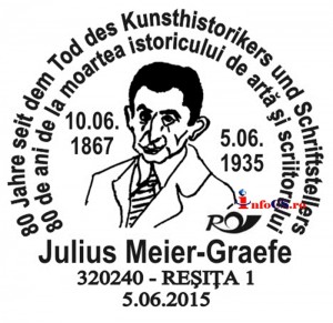 2015.06.05. - 80 ANI DE LA MOARTEA LUI JULIUS MEIER-GRAEFE - STAMPILA