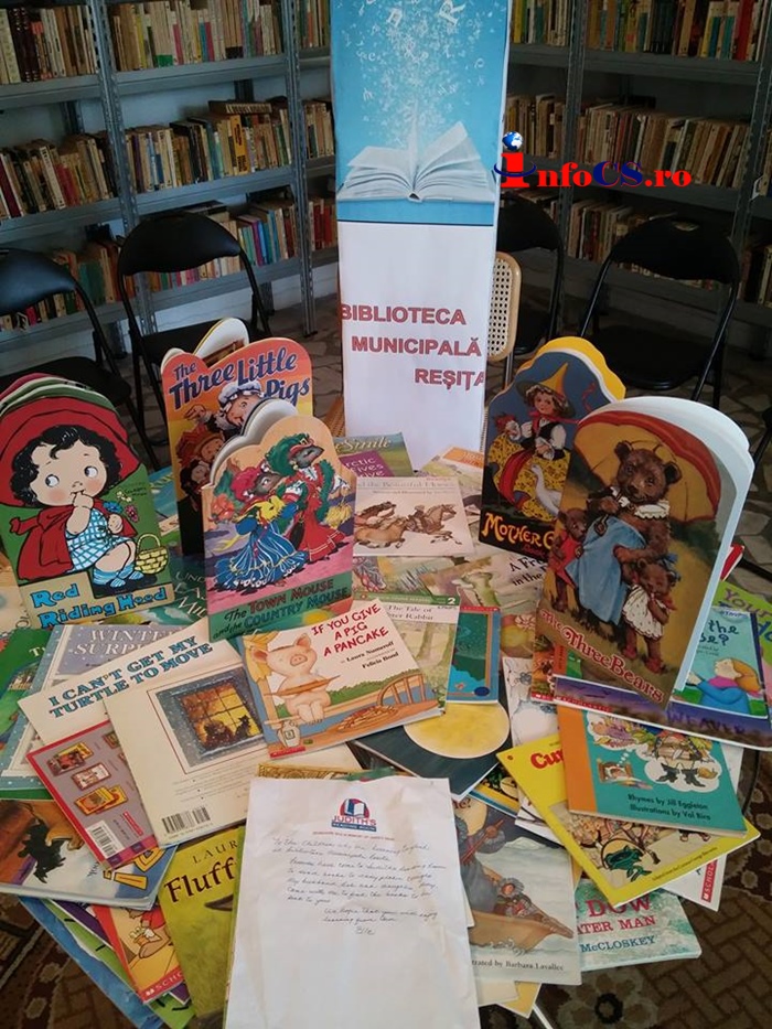 300 de cărți în limba engleză donate Bibliotecii Municipale Reșița