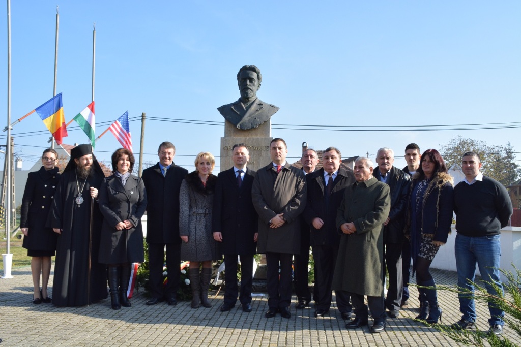 Comemorarea lui George Pomuţ şi a altor personalităţi româneşti la Gyula – Ungaria
