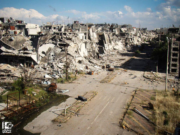 VIDEO Prețul a cinci ani de război civil în Siria – Un oraș mort si demolat