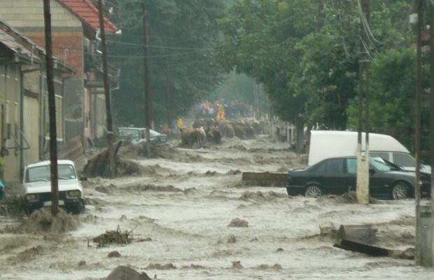 VIDEO La o primă evaluare, inundațiile au făcut pagube de peste 1.007.000 lei in Caras Severin