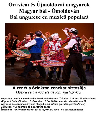 VIDEO Bal unguresc” la Moldova Veche la Căminul Cultural