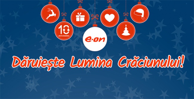 E.ON Energie România a pregătit un dar de Crăciun de 200.000 de kWh