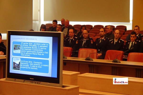 Comitetul Județean pentru Situații de Urgență Caraș-Severin a făcut bilanțul activităților din anul 2016