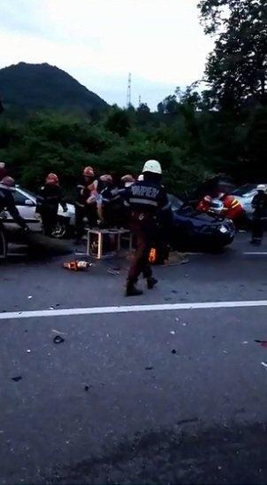 VIDEO Viceprimarul Municipiului Caransebes implicat intr-un accident soldat cu 3 morti