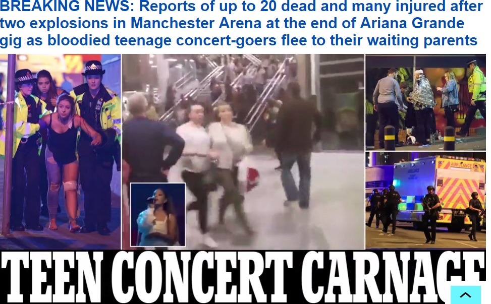 Explozii pe Manchester Arena la un concert- 19 morți și 50 de răniți