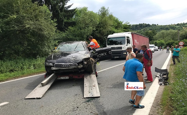 EXCLUSIV VIDEO Grav accident de circulaţie pe DN 58B langa Moniom