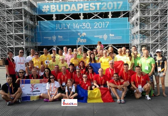 Clubul de inot „Reșița 07” a participat la ,,Campionatele mondiale de înot masters- Budapesta 2017”