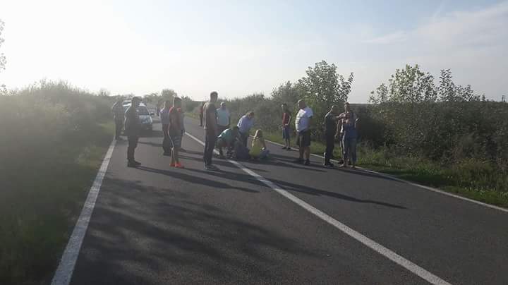 Accident cu doi motociclisti intre Maureni si Berzovia