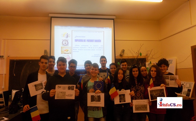 Elevii de la Colegiul Național “Mircea Eliade” au sărbătorit ziua istorică de 24 Ianuarie