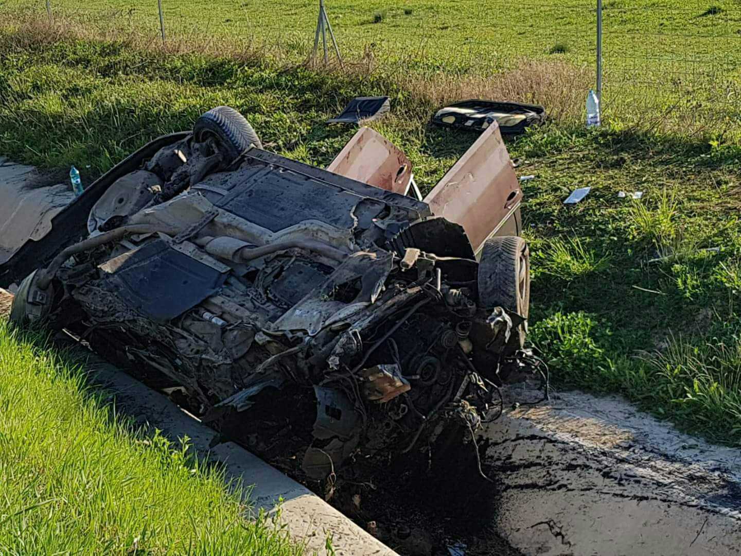 Accident teribil cu un tanar mort dintr-o masina din Caras Severin langa Ortisoara  VIDEO