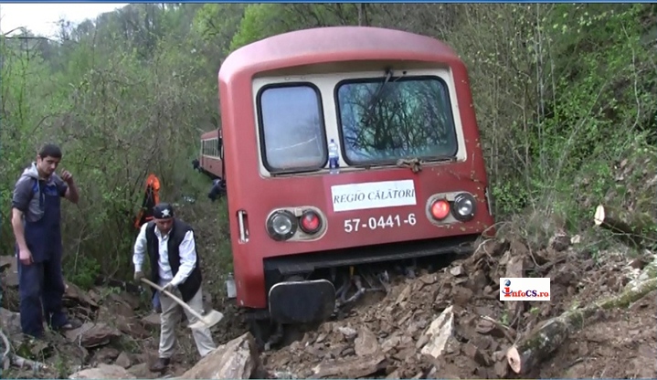 Tren deraiat la Coltan – Circulatia blocata intre Resita si Timisoara pe calea ferata VIDEO
