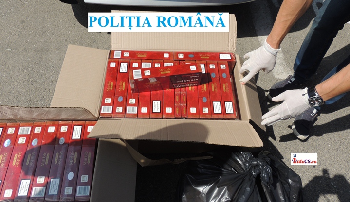 Traficant de tigari reținut pentru contrabandă la Bocsa