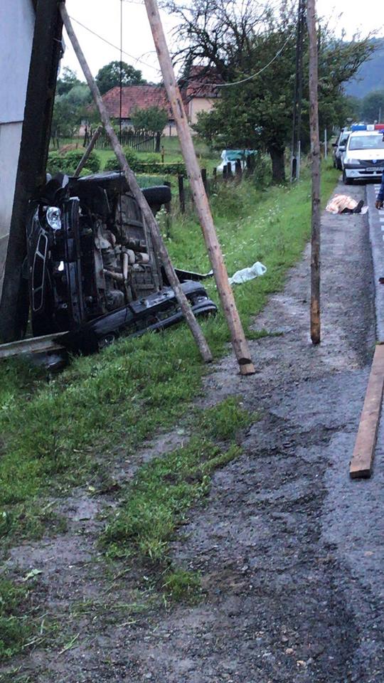 Accident mortal pe DN58 la Bucova