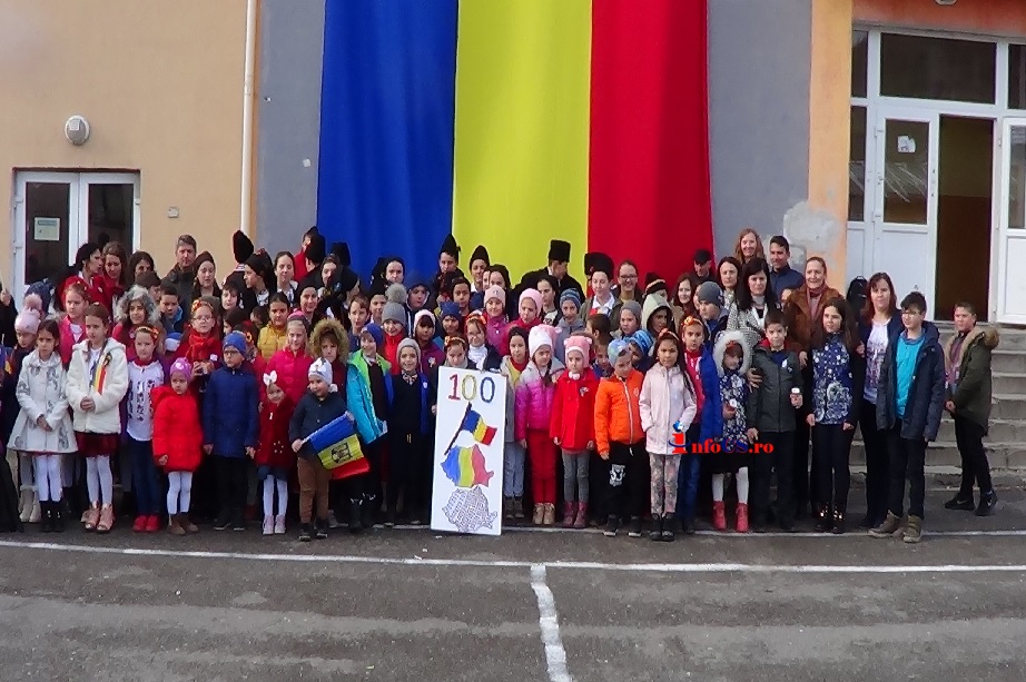 Centenarul marcat la Prigor cu cel mai mare tricolor din Valea Almăjului  VIDEO