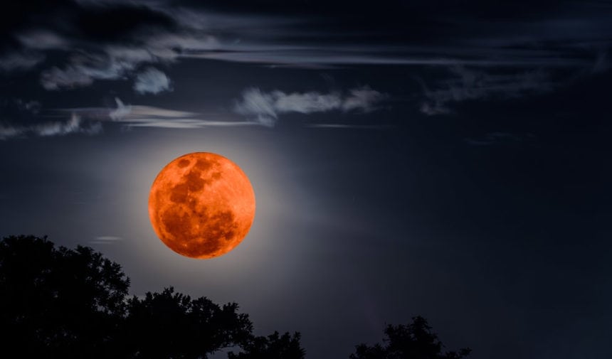 Super Luna Sângerie, fenomenul rar care se va vedea si din România