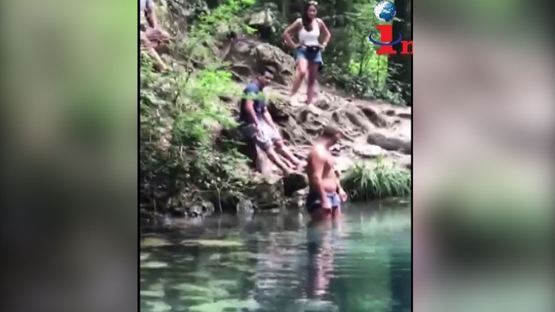 Scaldat ilegal in lacul Ochiul Bei din Cheile Nerei VIDEO