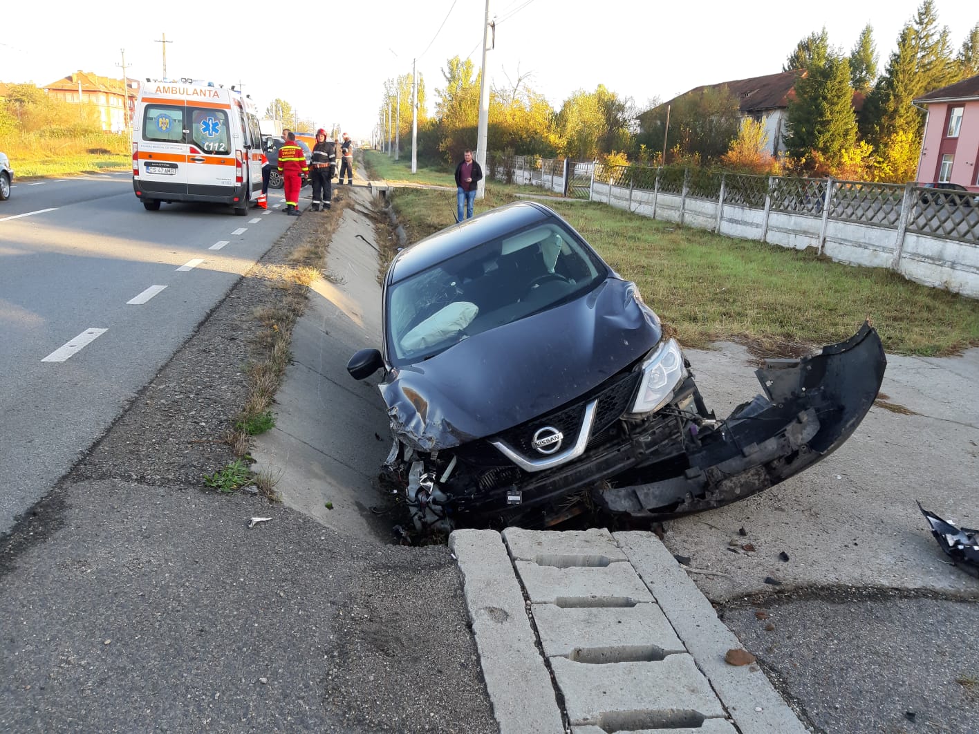 Accident cu doua autoturisme la Caransebes