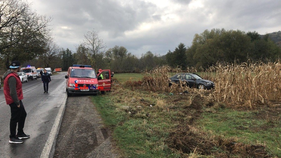Accident spectaculos pe DN 58 la Voislova cu șofer norocos care a avut zile VIDEO