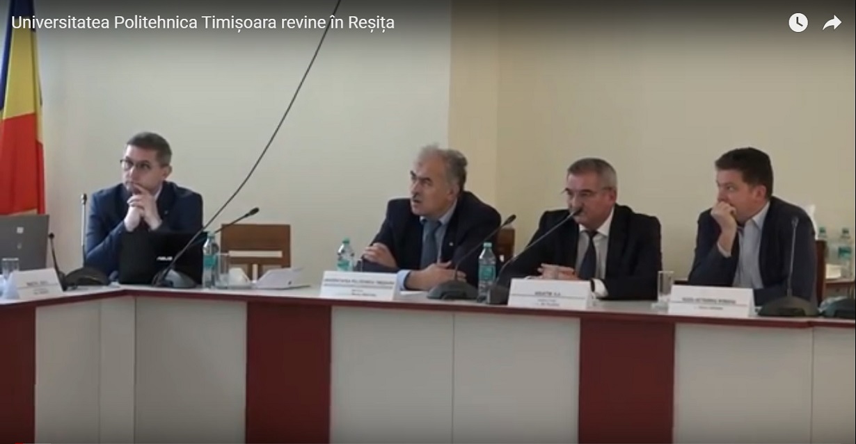 Universitatea Politehnica Timișoara revine în Reșița VIDEO