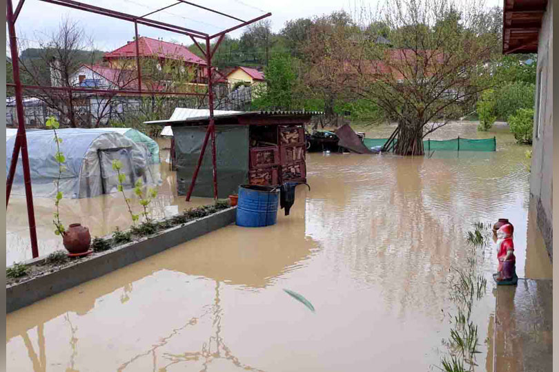 La Carasova, gradina inundata si distrusa din cauza vecinilor VIDEO