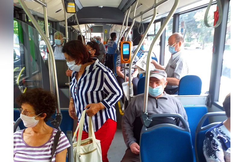 Nimeni nu urcă în autobuzele din Reșița fără mască VIDEO