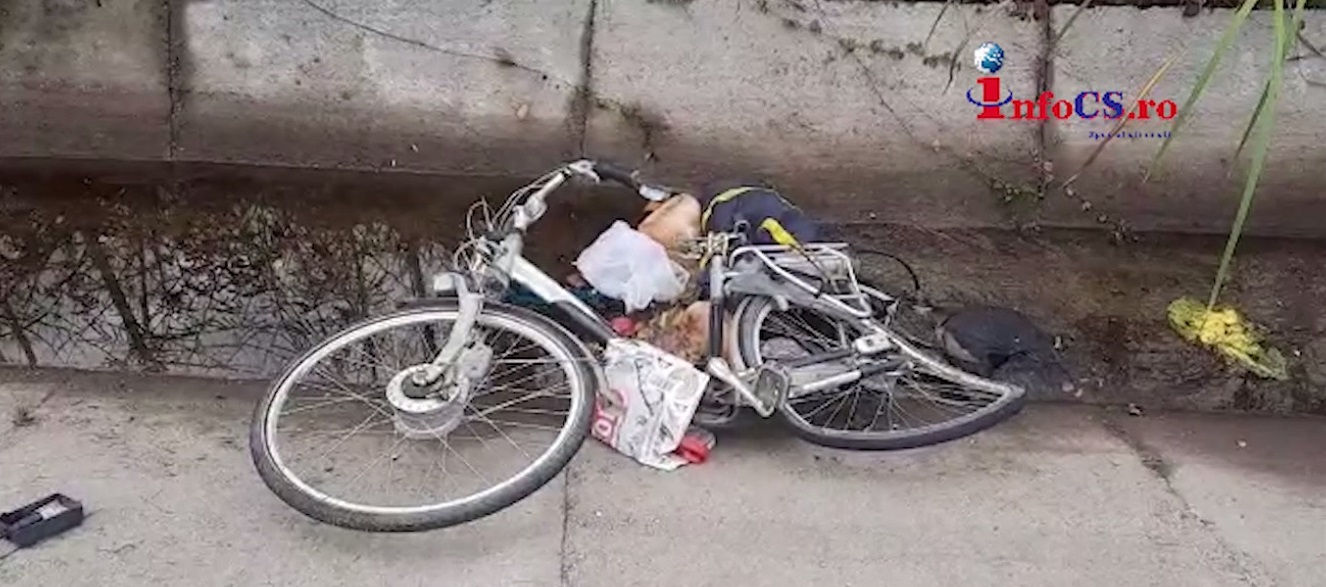 Accident cu biciclist lovit de TIR la Zăgujeni VIDEO