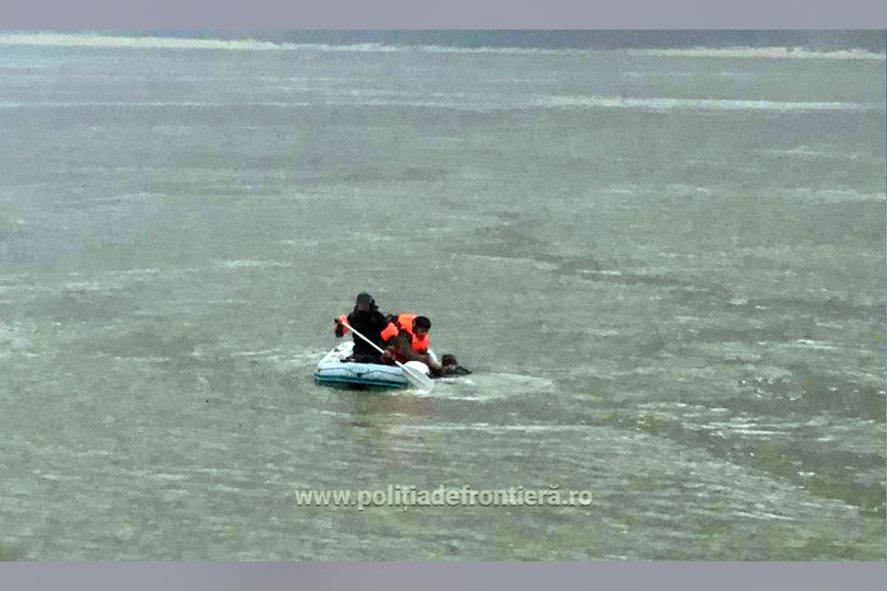 Cetățeni din Yemen salvați de polițiștii de frontieră din apele fluviului Dunărea