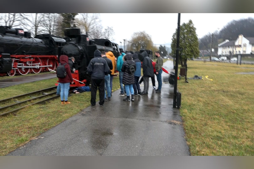 Bărbat găsit mort în Muzeul de locomotive din Reșița VIDEO