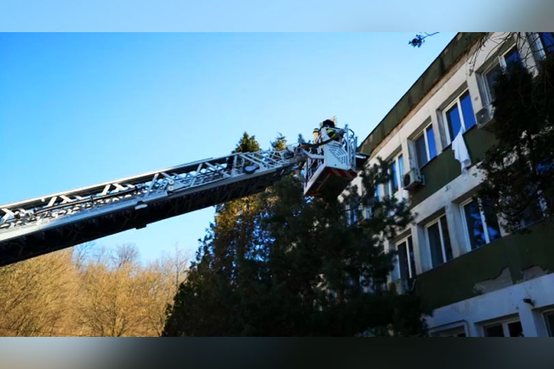 Incendiu într-un salon de la Secția Reanimare a Spitalului Județean de Urgență Reșița – Exercițiu al pompierilor militari VIDEO