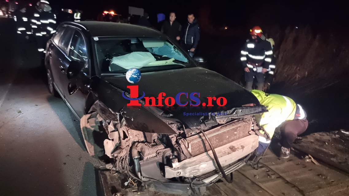 Accident în cap de pod pe DN57 provocat de un tânăr cu o alcoolemie de 0,89 la Greoni VIDEO