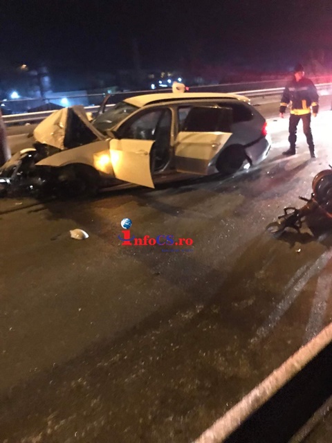 Accident cu patru răniți – dintre care unul grav – si mașina făcută praf pe podul Stavila EXCLUSIV VIDEO