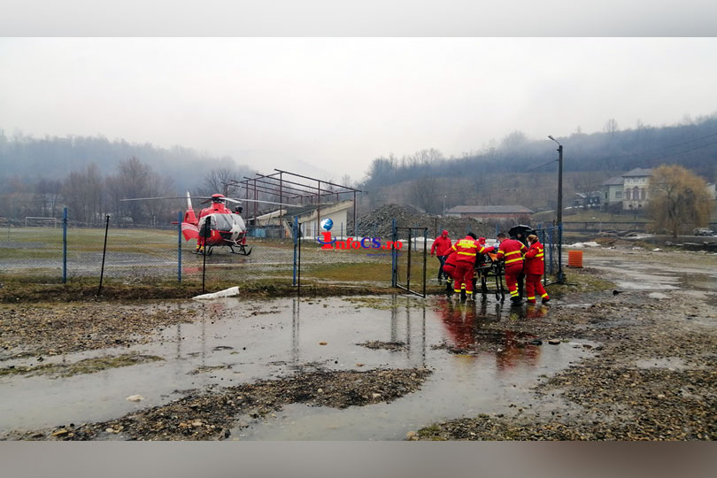 Punctul de Operare Aeromedicală de Aviație Caranșebeș și-a intrat din plin în pită – Intervenție la Bozovici VIDEO
