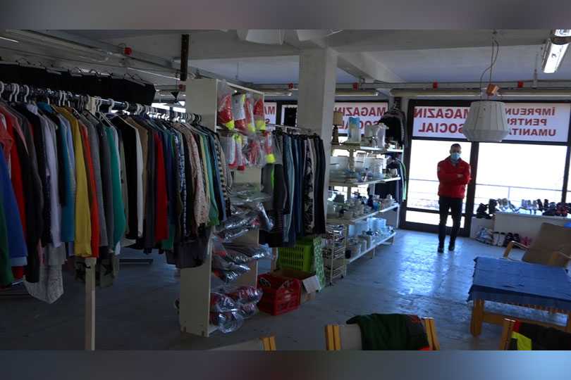 Primul magazin social deschis la Reșița de Crucea Roșie Caraș Severin VIDEO