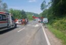 Accident rutier pe DN58B cu 4 mașini implicate, între Reșița și Bocșa, în zona Colțan VIDEO