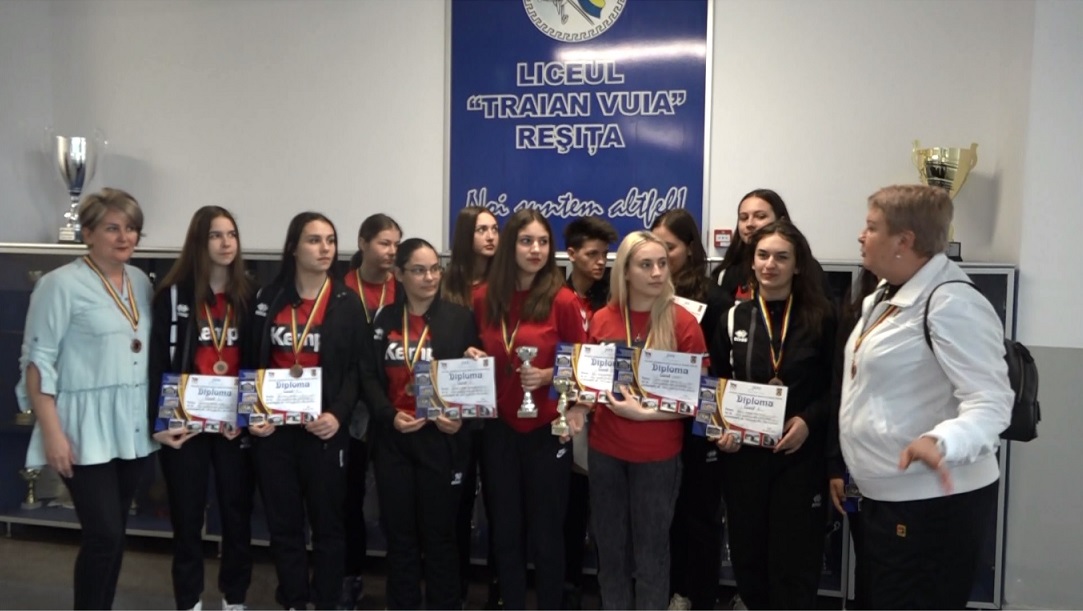 Handbalistele de la Liceul Traian Vuia s-au întors cu bronz de la Olimpiada Națională a Sportului Școlar VIDEO