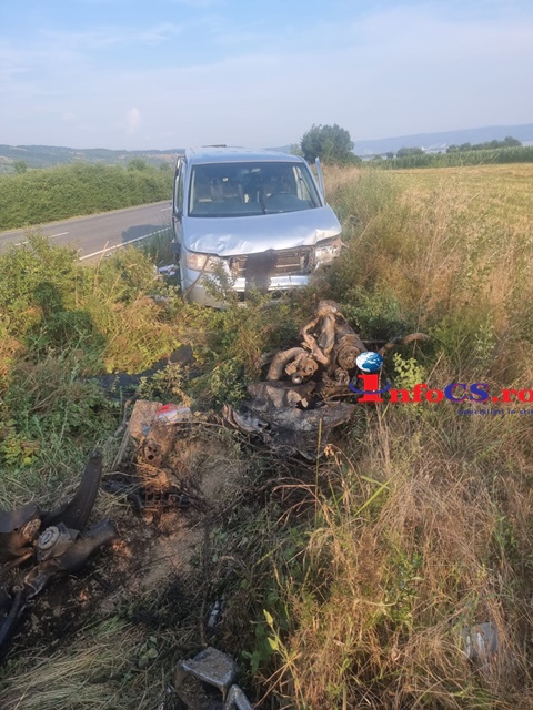 Accident cu 9 persoane pe DN57 la Pojejena în Caraș Severin