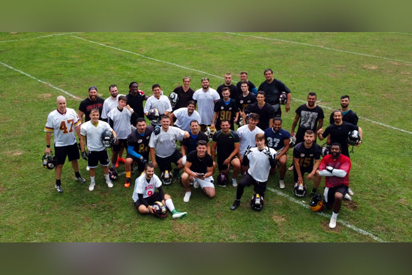 Echipa de fotbal american Reșița Locomotives a avut un weekend activ la Văliug
