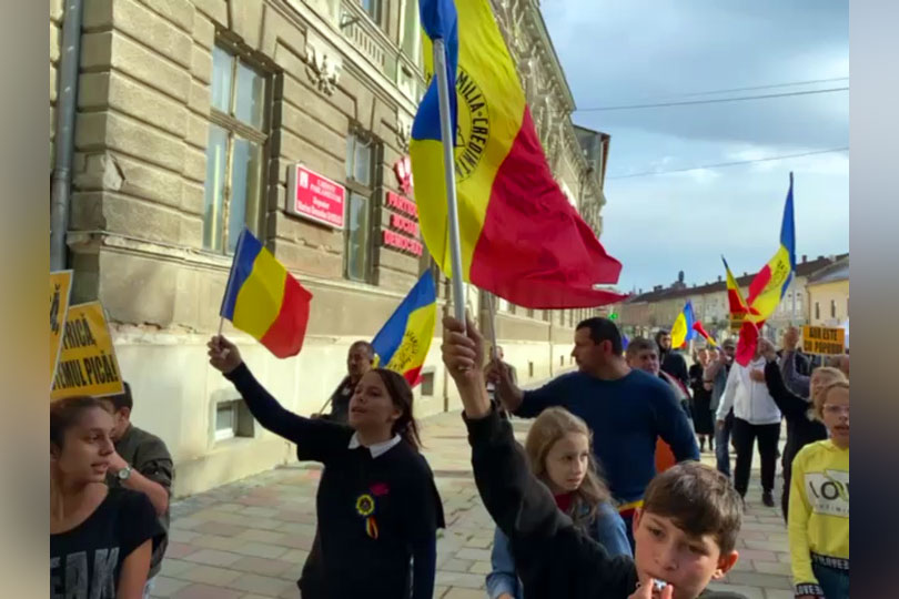 Miting anti-sărăcie și anti-facturi la Caransebeș VIDEO