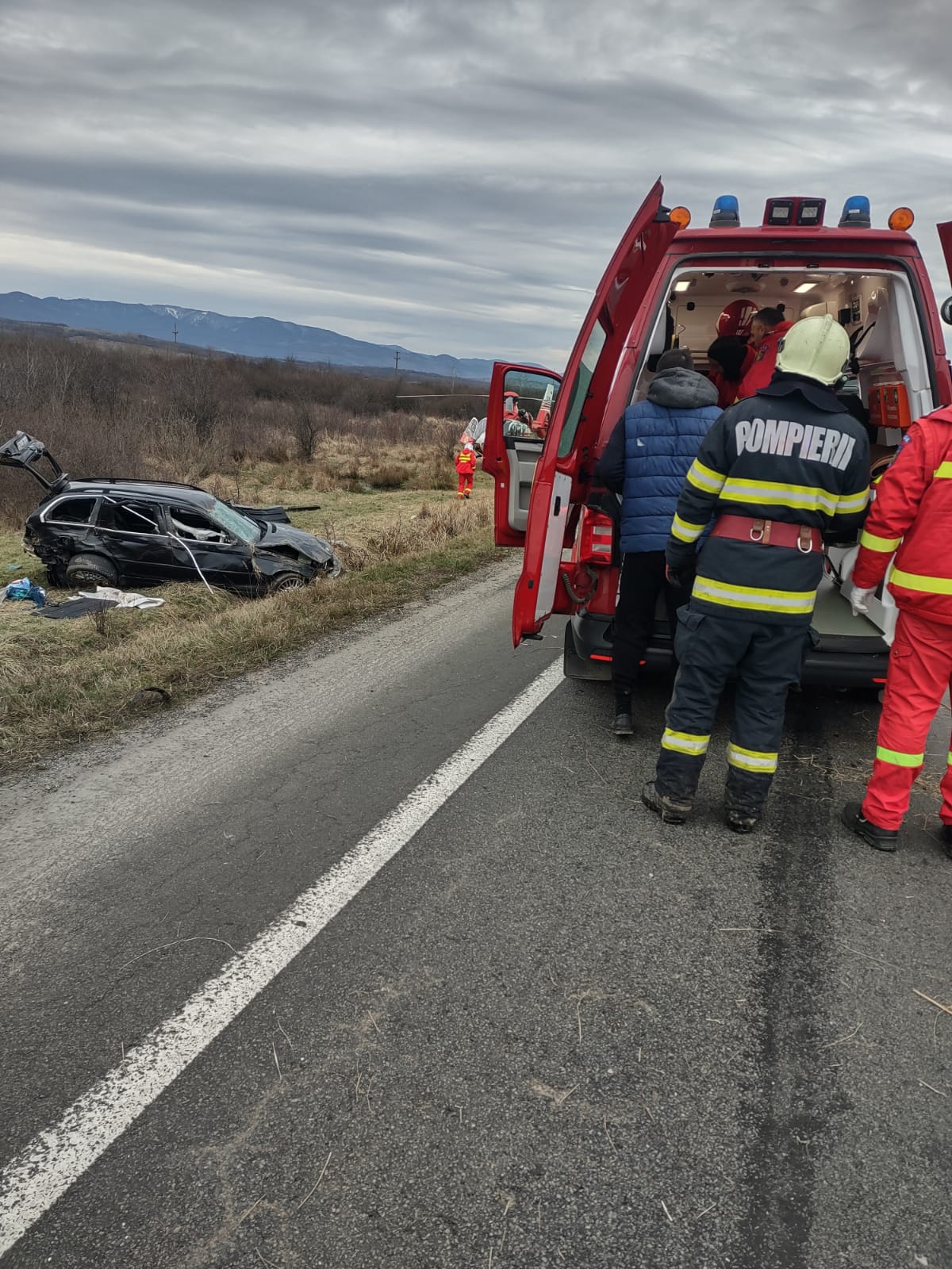 Accident cu doi copii răniți pe Centura Caransebeș