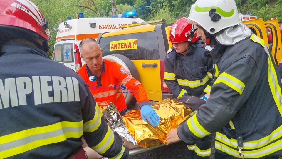 Grav accident de circulație pe DN58B la Colțan VIDEO