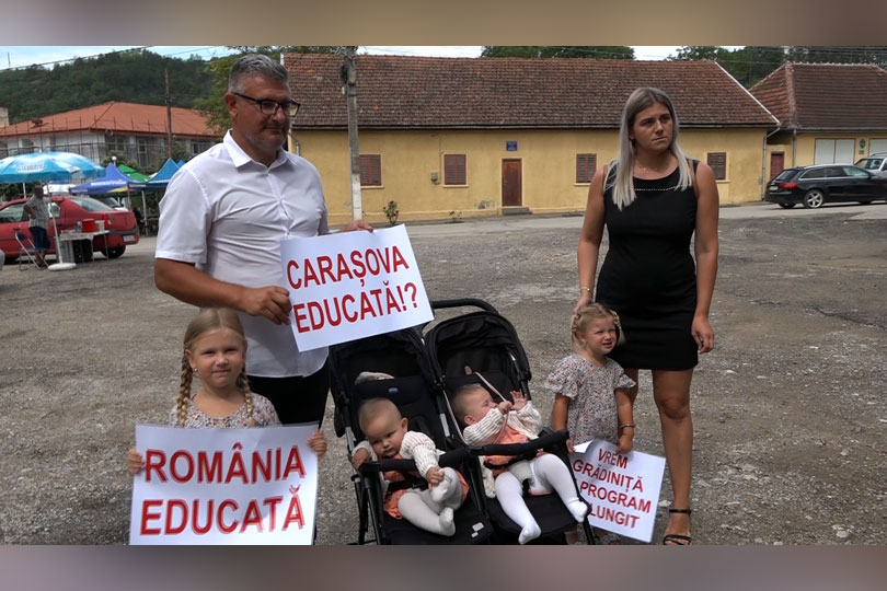 Vrem grădiniță cu program prelungit la Carașova VIDEO